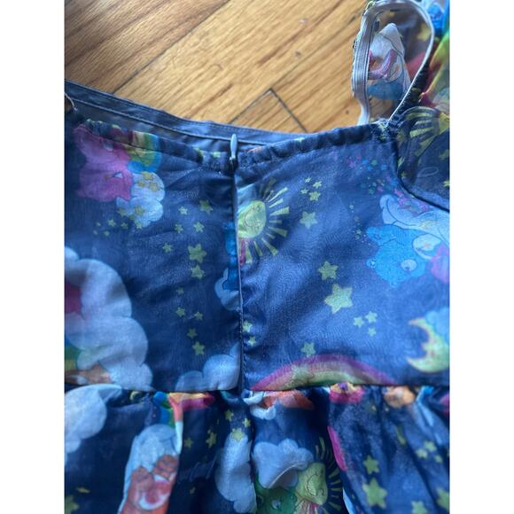 Care Bears Dress Size 6/7 with Blue Lines and Balloon Sleeves - Picture 6 of 9